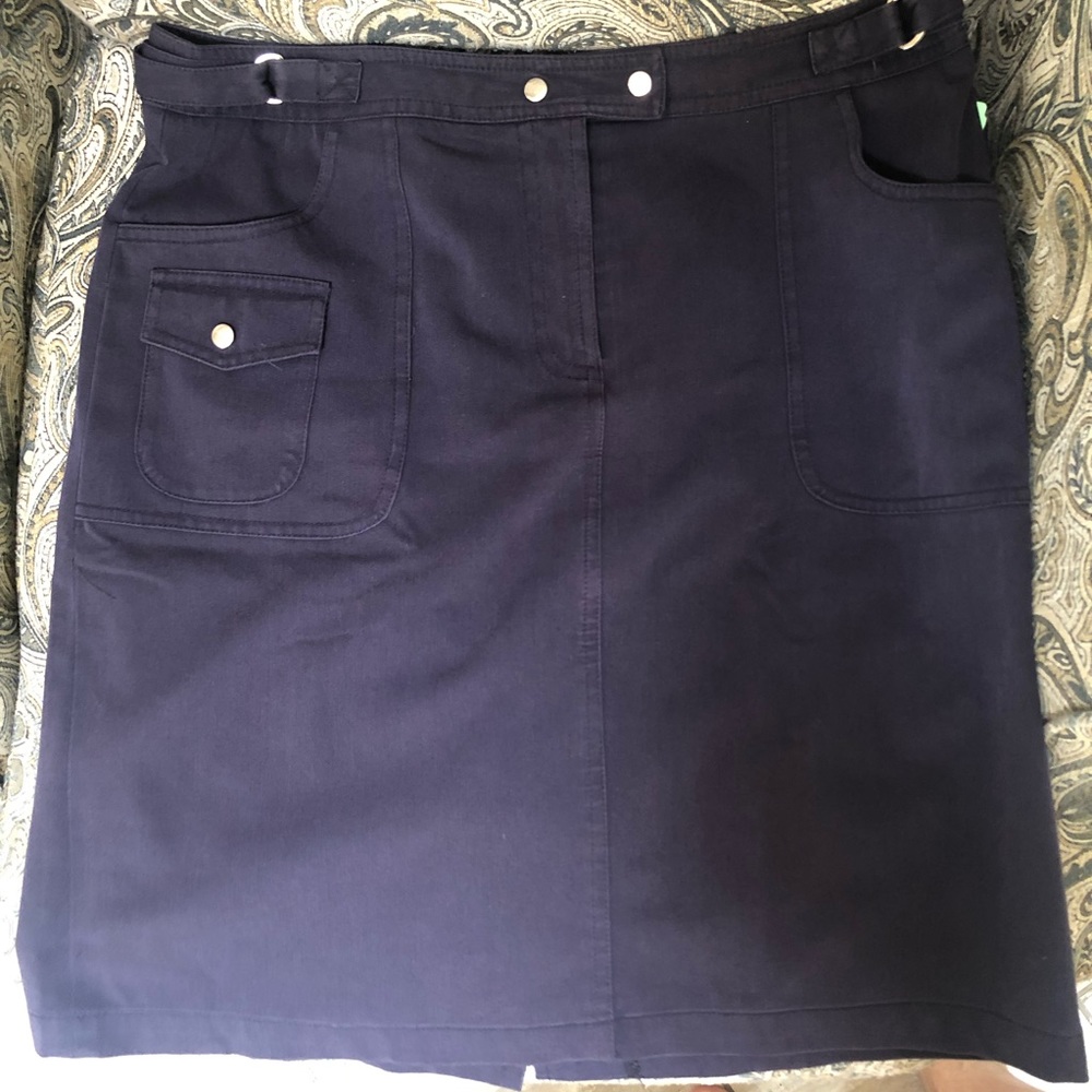 EUC Peter Nygård Navy Skirt Sz 8